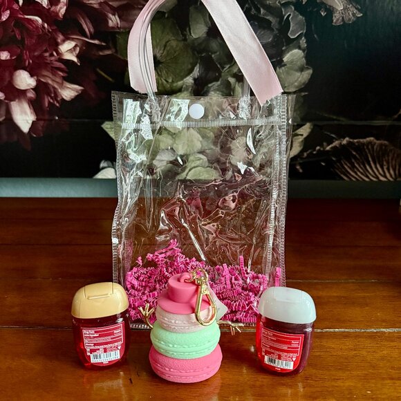 NEW 4-Pc Pastel Macaron Snowman PocketBac Holder with 2 PocketBacs & Clear Bag - Picture 3 of 5